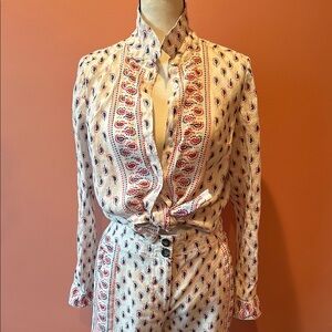 Boden White, Blue & Red Patterned Set